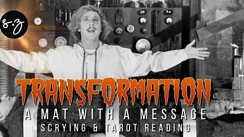 iScry a Mat with a Message - TRANSFORMATION - Body, Mind & Soul (Canvas mat & Tarot Reading)