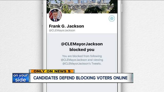 Candidates defend blocking voters on social media