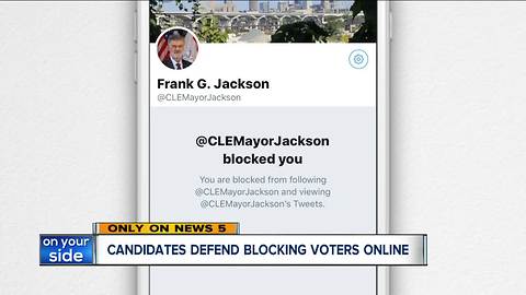 Candidates defend blocking voters on social media
