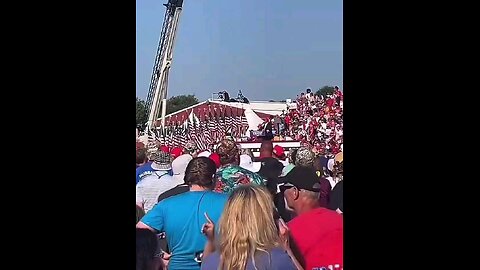 ⚠️Footage of the Sniper taking shots at the shooter who shot at Donald Trump & grazed his ear