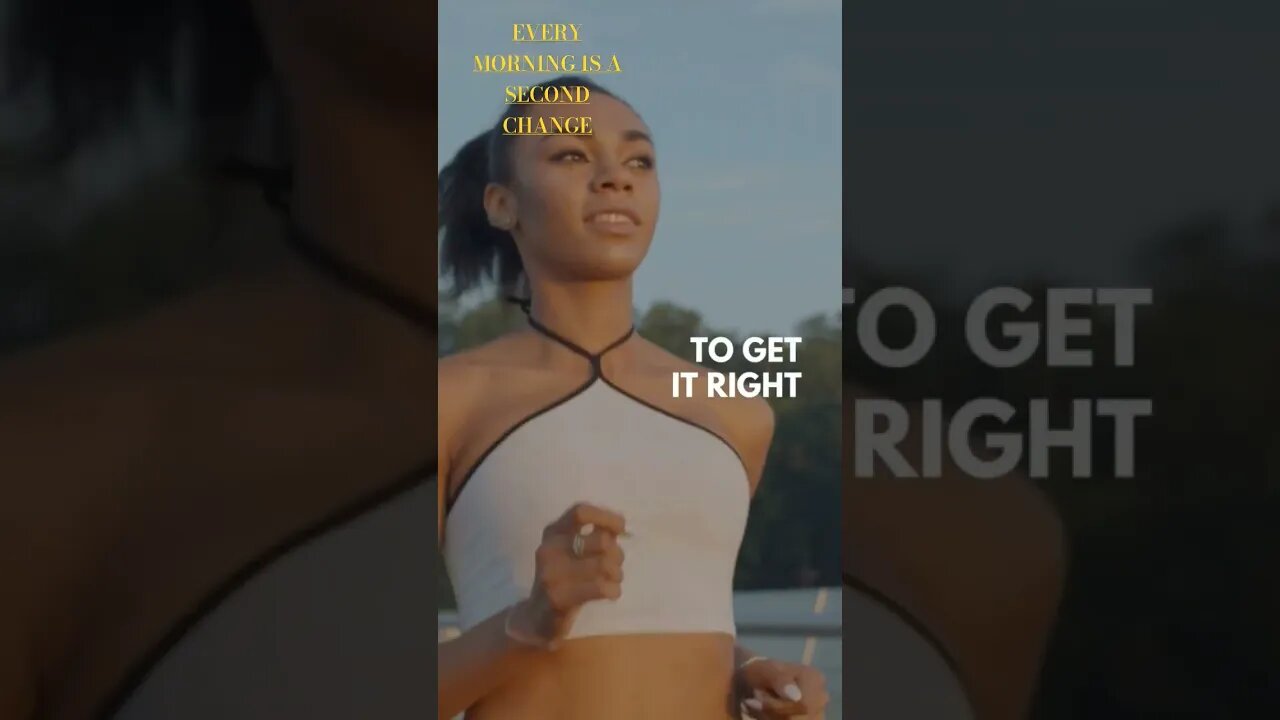 EVERY MORNING IS A SECOND CHANGE #morningsunshine #fittness #motivationalvideo #brith