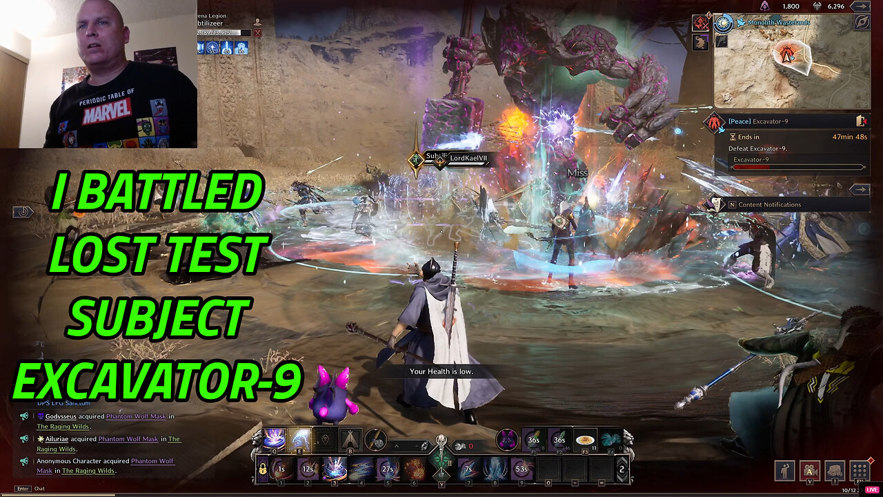 I BATTLED LOST TEST SUBJECT EXCAVATOR-9