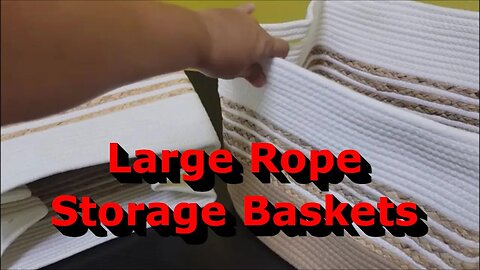Large Cotton Rope Storage Baskets - Great for Anything!