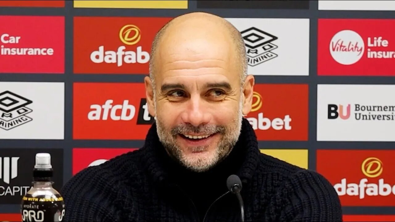 'My scout has told me Bristol City will be a TOUGH GAME!' | Pep Embargo | Bournemouth 1-4 Man City