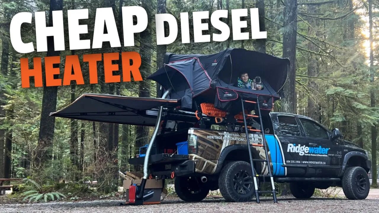 Diesel Heater For Winter Rooftop Tent Camping | Vancity Adventure