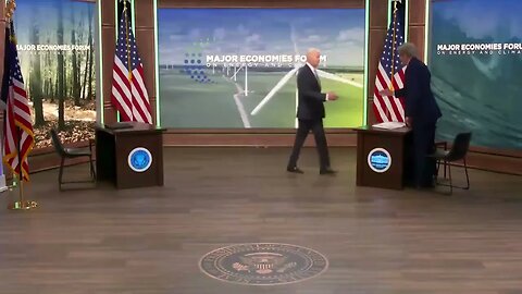 Joe Biden Walks Late Into His Own Meeting, Tells John Kerry He Was "Standing Out There Waiting"