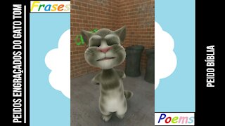 Peidos engraçados do gato tom: Peido bíblia, só vai encontrá-lo no apocalipse! [Frases e Poemas]