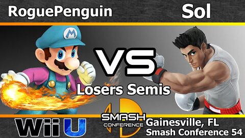 RoguePenguin (Mario) vs. Noble|Sol (Little Mac) - Losers Semis - SC54