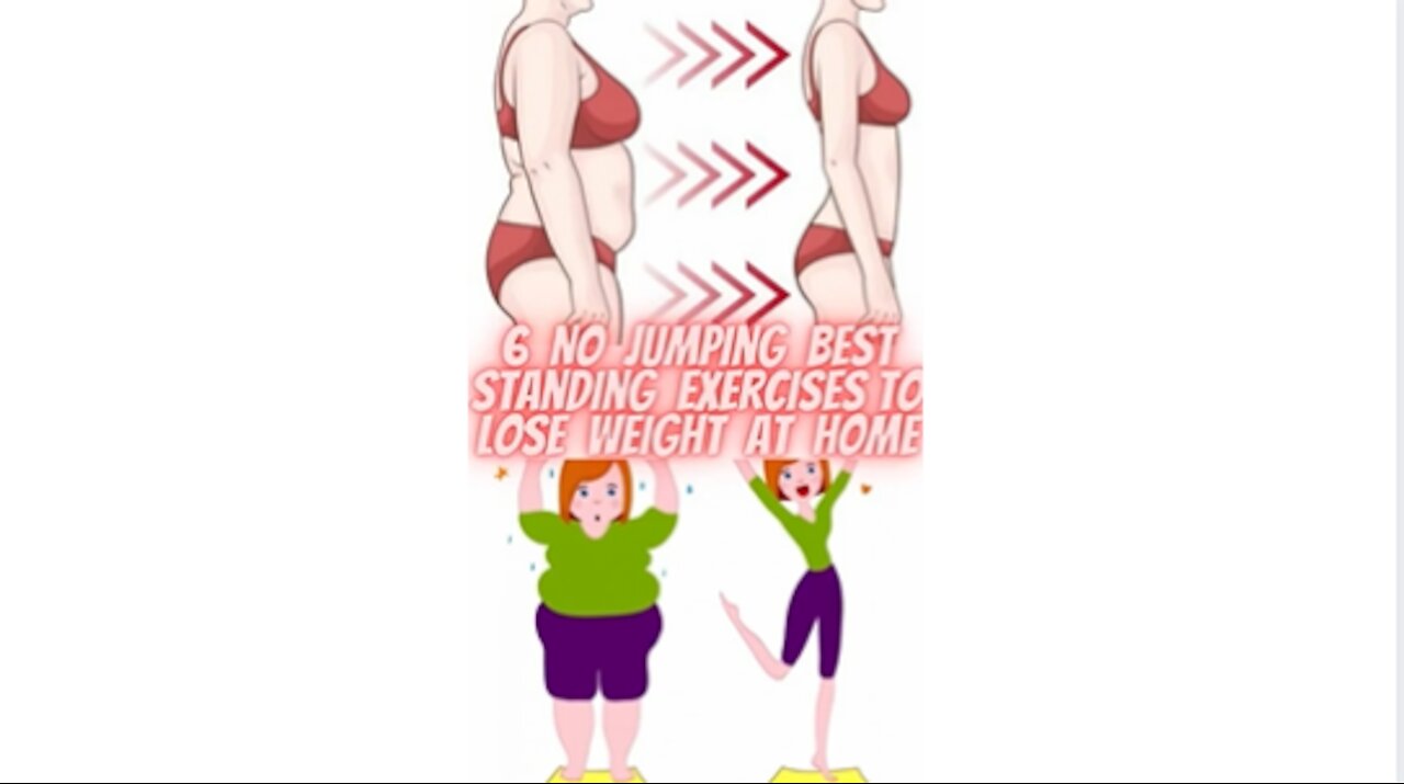 6 No Jumping Best Standing Exercises To Lose Weight At Home #Workouts
