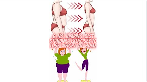 6 No Jumping Best Standing Exercises To Lose Weight At Home #Workouts