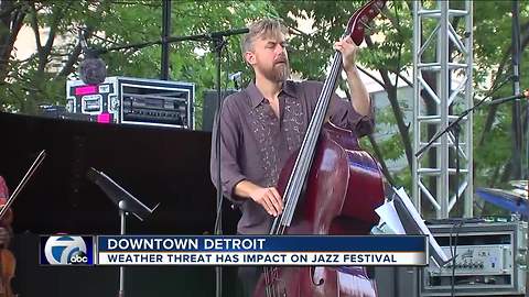 Weather threat has impact on Detroit Jazz Festival