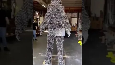 Amazing astronaut sculpture