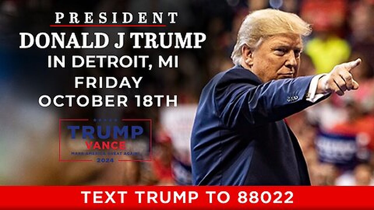 President Trump in Detroit, MI