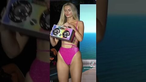 Gengi Swimwear pink sparkle bikini mood #shorts #bikinimodel