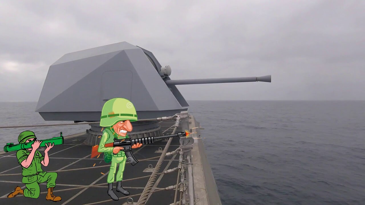 Coastal Combat Ship Live Fire with 57MM Naval Gun System