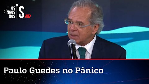 No Pânico, Paulo Guedes detona esquerda: "Promete o paraíso e entrega o inferno"