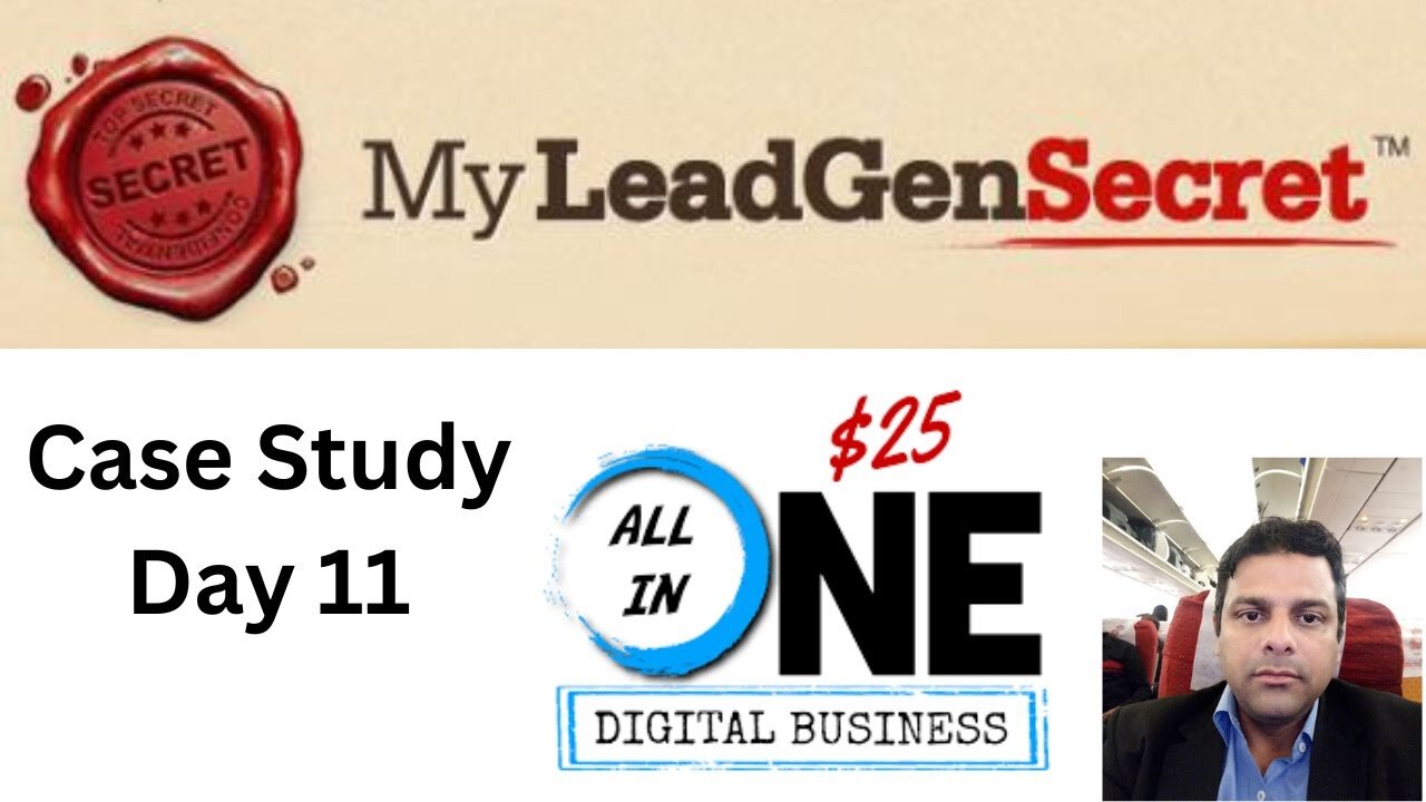 $1000 Per Month Case Study Day 11 My $25 All In One Business My Lead Gen Secret