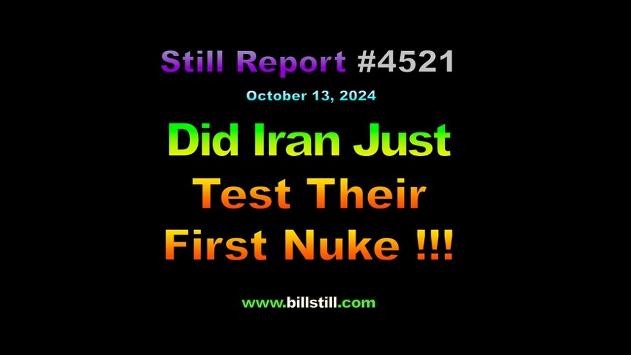 Did Iran Just Test Their First Nuke? !!!, 4521