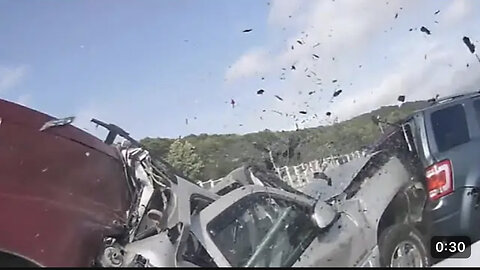 Dramatic car crash caught on camera