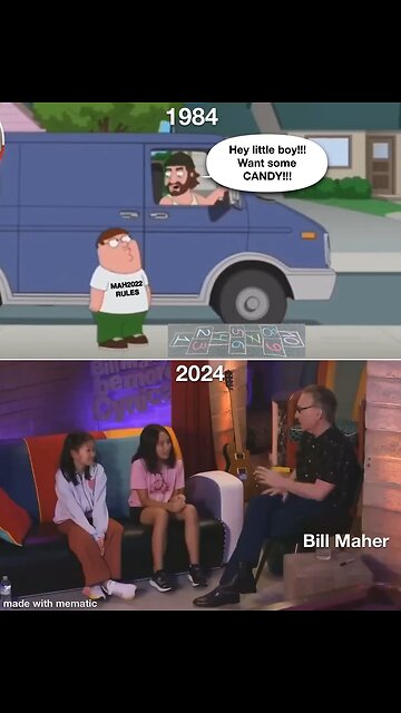 Bill Maher talking to minor girls!!! SICK-O!!!