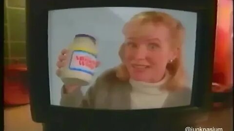 90's Commercial "The Mayonnaise Lady Is Coming Out Of The TV" Miracle Whip Ad (1994)