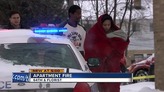 Milwaukee apartment fire leaves multiple families homeless