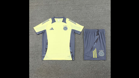 👉🏻⚽️ 2024/25 Ajax Adult Yellow Short Sleeve Training Kit