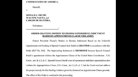 JUDGE DISMISSED❤️🇺🇸🪽👩‍⚖️🏛️PRESIDENT TRUMP🤍🇺🇸🪽CLASSIFIED DOCUMENT CASE💙🇺🇸🪽🏛️⭐️💫