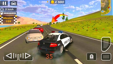 HD police vs gari game #735 police Gameplay Best Car Games Drift Gari Driving 2023 Android