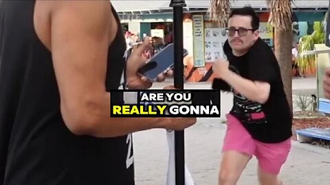 VIRAL! Crazy Kamala voter GOES INSANE Seeing Trump Vance Flag by Adam Francisco