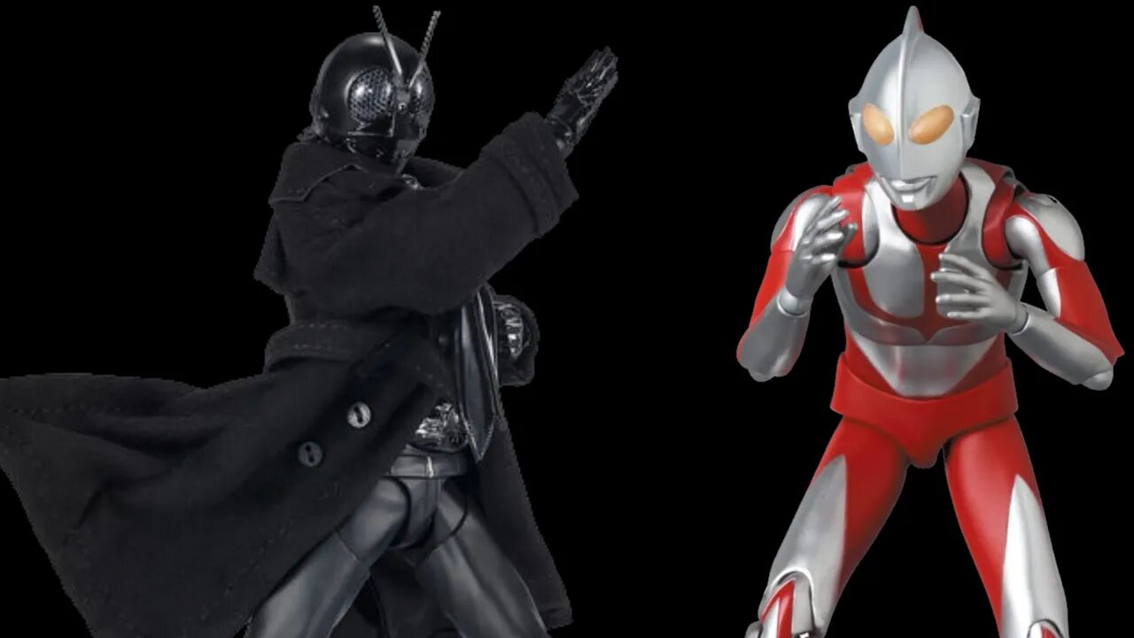 MAFEX ULTRAMAN (SHIN ULTRAMAN) DX VER. S.H.FIGUARTS KAMEN RIDER (SHIN KAMEN RIDER) BLACK VER.