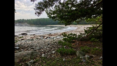 Pussel på stranden vid havet❤️😊