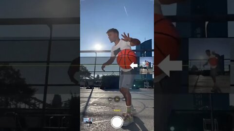 Playing basketball with myself 📸 | Photography | Videography | Tips and Tricks #shorts