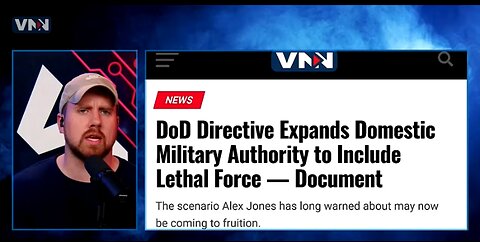A DoD directive has expanded domestic military authority to include LETHAL force