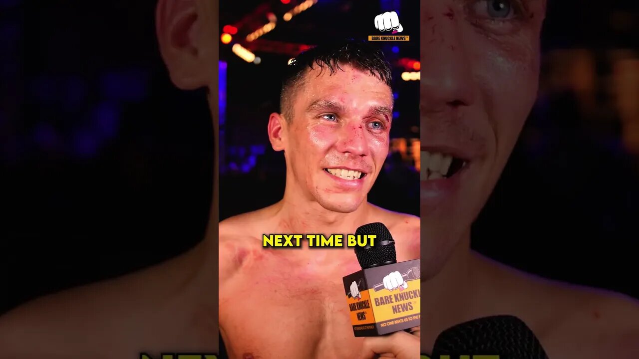 "I know it could be me next time but it's my night tonight", Robert Barry ~ #BKFC46 Newcastle