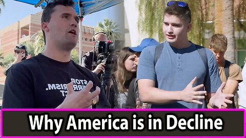 Charlie Kirk Educate College Student On Why America is in Decline
