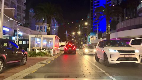 Broadbeach Night Drive || QLD - AUSTRALIA || 4K HDR - Dolby Vision