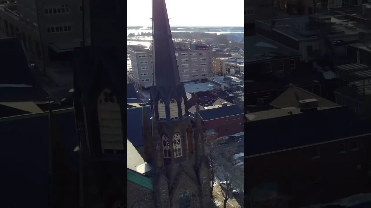 Flying Drone by a Church ⛪️