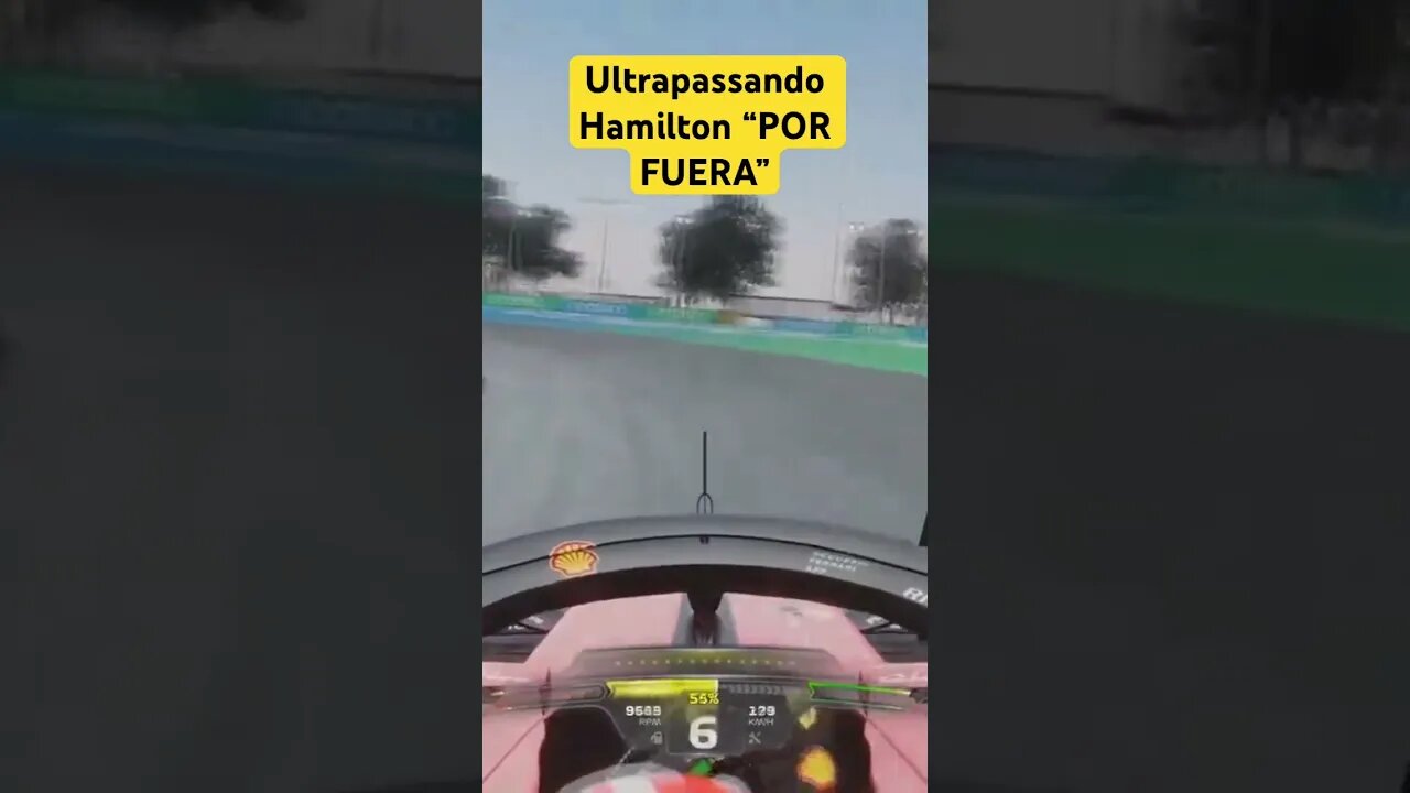ULTRAPASSANDO HAMILTON POR FUERA 🇸🇦 #automobilismovirtual #f123game #youtubeshorts #shorts