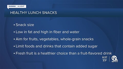 Back-to-school healthy snacks and lunches - part 1