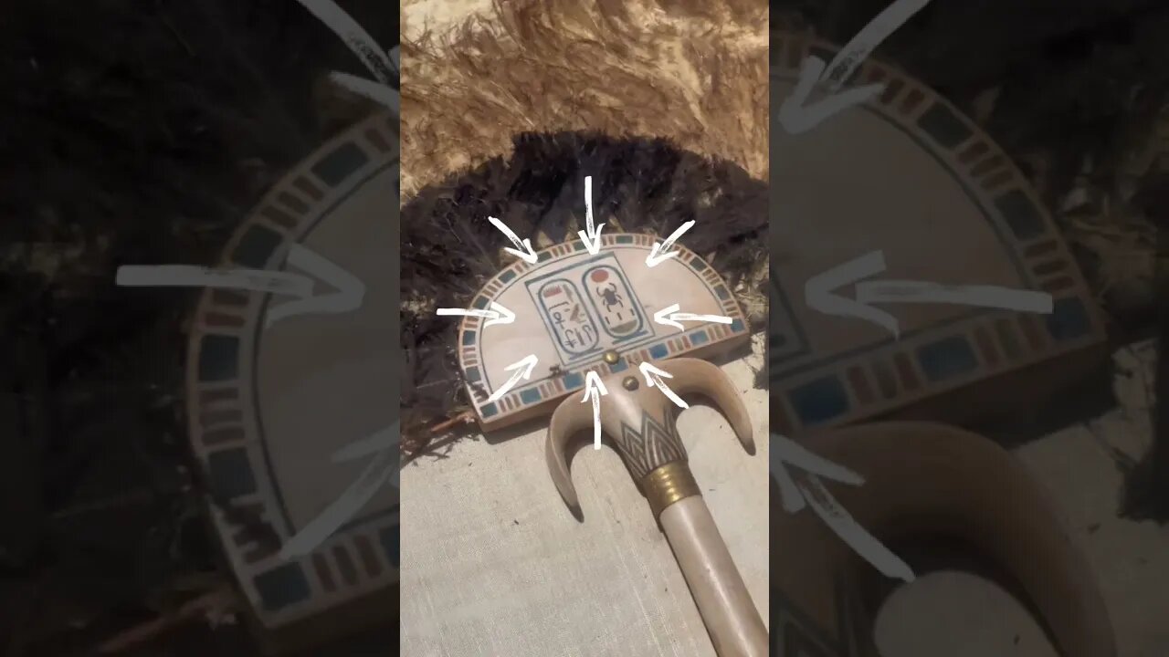 Translation of the text on Tutankhamun’s Fan #Shorts