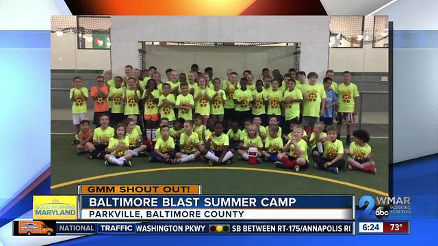 Good morning from the Baltimore Blast Soccer Camp!