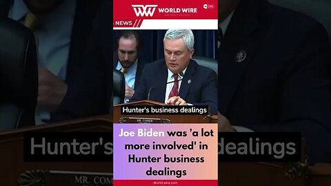 Joe Biden Was 'a Lot More Involved' In Hunter Business Dealings-World-Wire #shorts