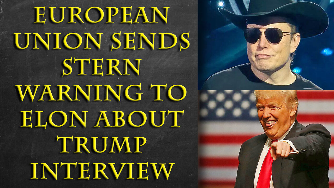 Europe is so scared over FREE SPEECH they're warning Elon and Trump to censor themselves