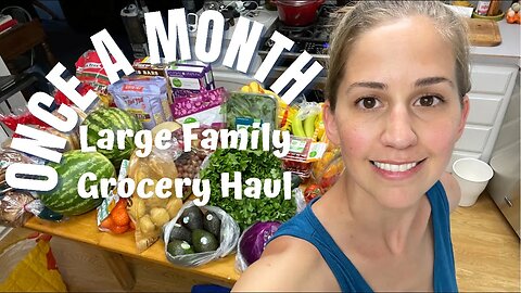 MEGA ONCE A MONTH GROCERY HAUL! Large Family Life (mom of 5)
