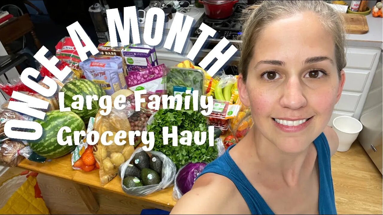 MEGA ONCE A MONTH GROCERY HAUL! Large Family Life (mom of 5)