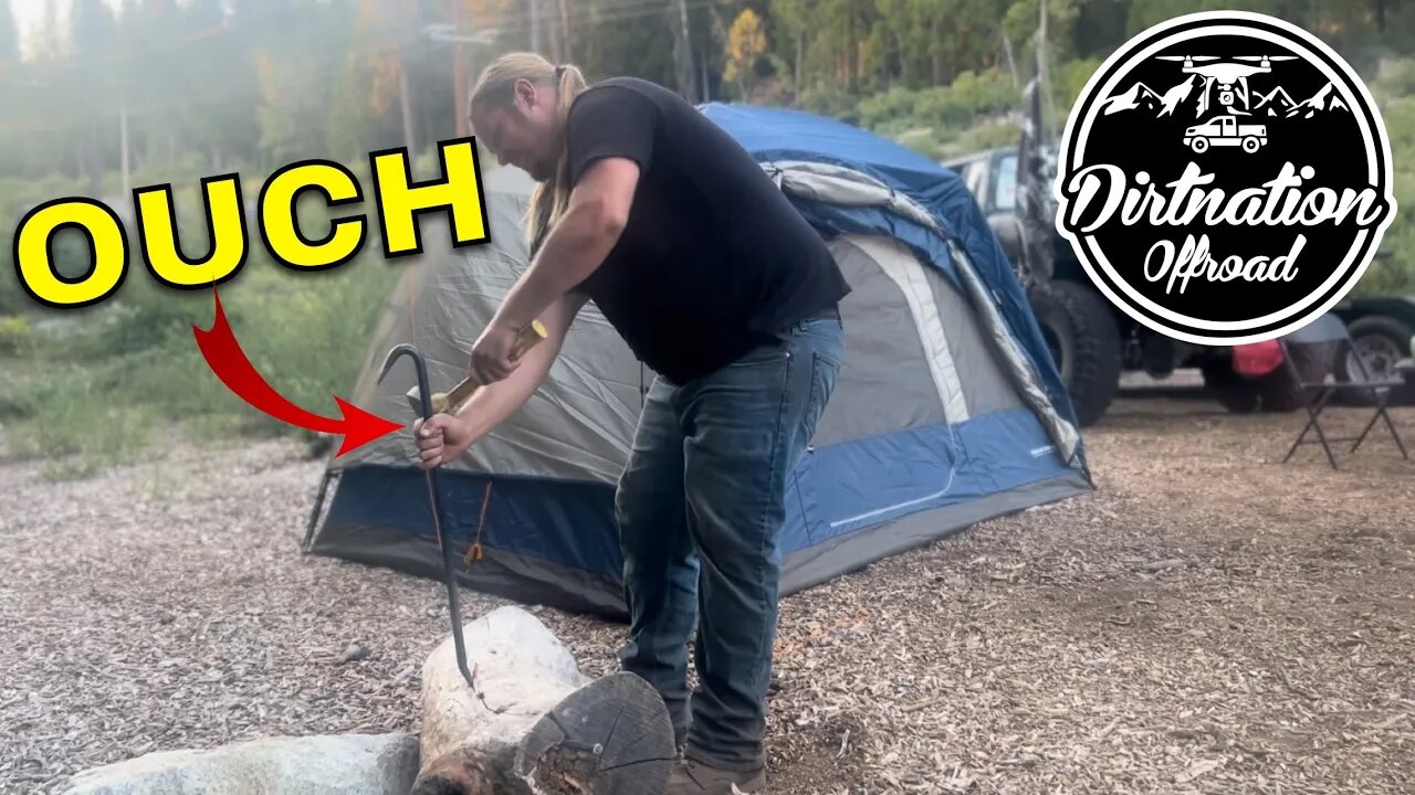 The LOG that kicked our Butts at Fordyce Creek Trail!
