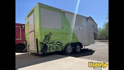 TURNKEY - 2021 8' x 16' Kitchen Food Concession Trailer with Pro-Fire Suppression for Sale