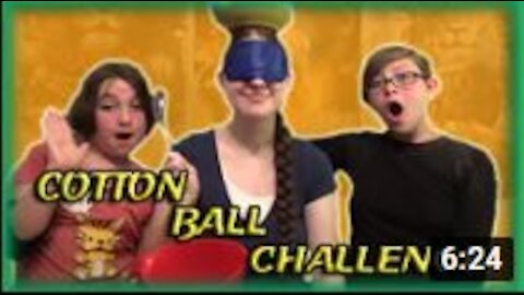 COTTON BALL CHALLENGE w my Sisters!