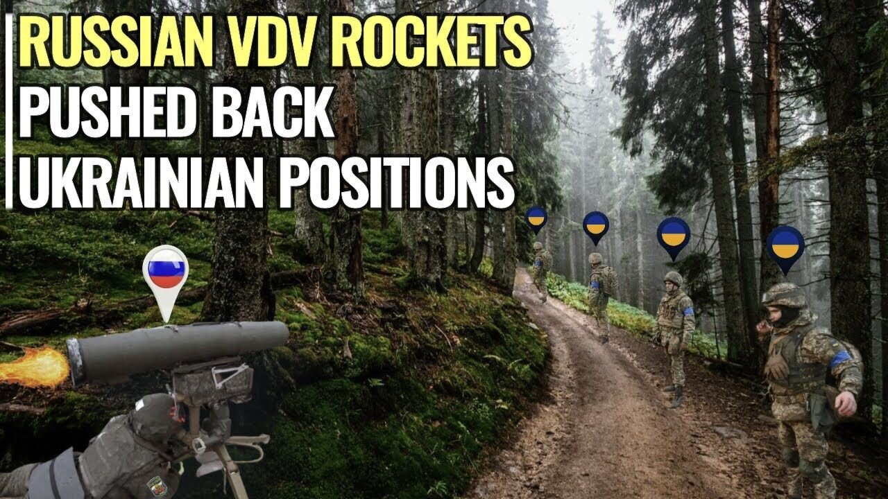 Russian VDV special forces rockets pushed back Ukrainian positions in Kremmina forest